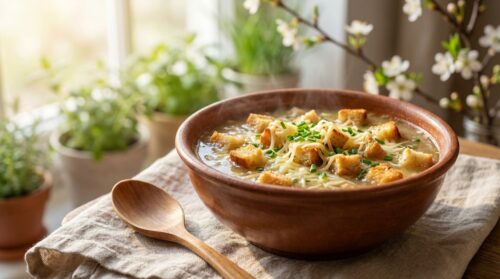 5 minut na česnekovou polévku, která skutečně zahřeje i největší lenocha