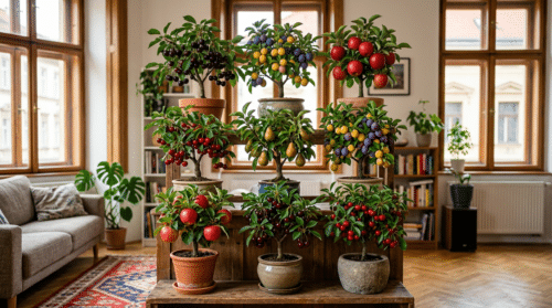 objevte 9 pokojových ovocných stromů, které promění váš obývák v celoroční sad. naučte se klíčové pravidlo pro jejich úspěšné pěstování doma.