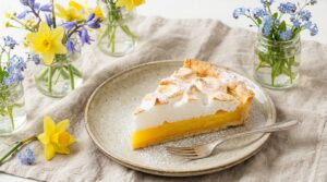Jarní citronový koláč s křupavou pusinkou, co vám probudí chuťové buňky