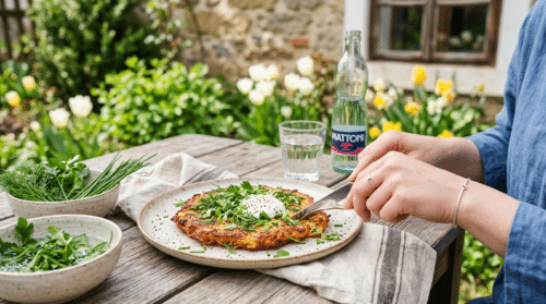 Moje první bramborák s čerstvými jarními bylinkami mě překvapil