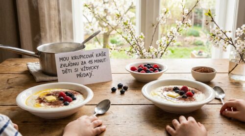 Mou krupicová kaše zvládnu za 15 minut: děti si vždycky přidají