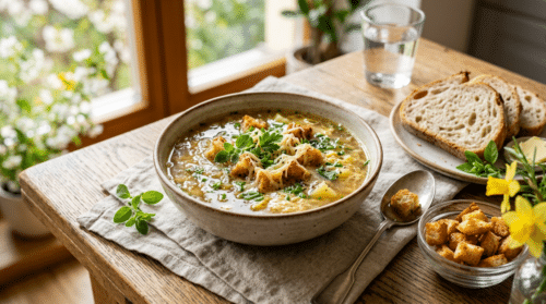 Tuhle polévku dělám každé jaro, jak babička, všichni si přidají