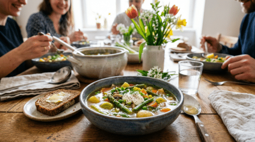 Tuto aromatickou polévku vařím na jaře, všichni si přidávali